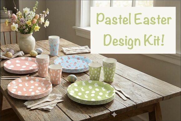 Download Pastel Easter Design Kit - Pastel easter Collection