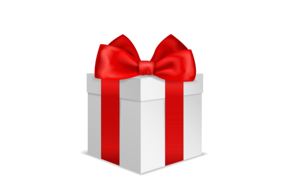 Download Gift Box with Red Bow. Realistic Present - Present Collection