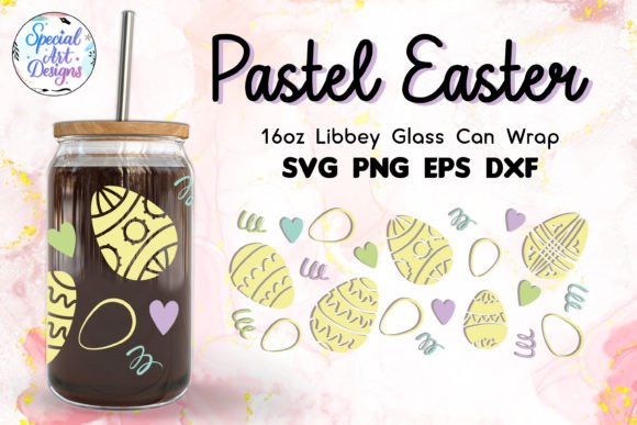 Download Pastel Easter Design | 16oz Glass Wrap - Pastel easter Collection