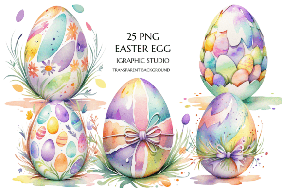 Download Pastel Easter Egg Clipart Bundle - Pastel easter Collection