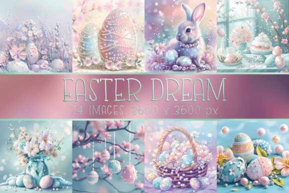 Download Pastel Easter Printable Digital Papers - Pastel easter Collection