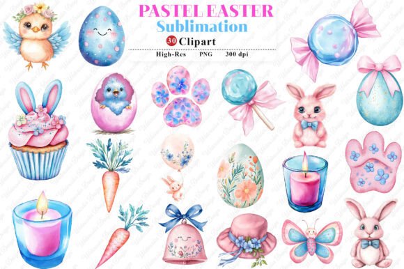 Download Pastel Easter Clipart - Pastel easter Collection